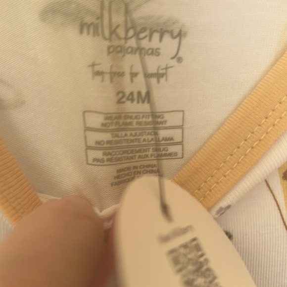 Milkberry 24 safari  animal 🦒 pj set 24m NWT - Picture 7 of 9
